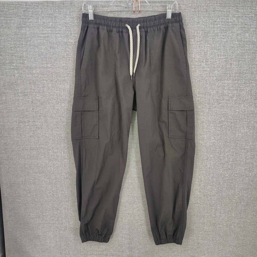 Vuori Cargo Jogger Pants Women Size M Charcoal Gray Stretch Lightweight VW4103